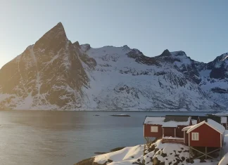 The most beautiful villages of the Lofoten Islands in Norway Hamnøy, the most beautiful village of the Lofoten Islands, Norway