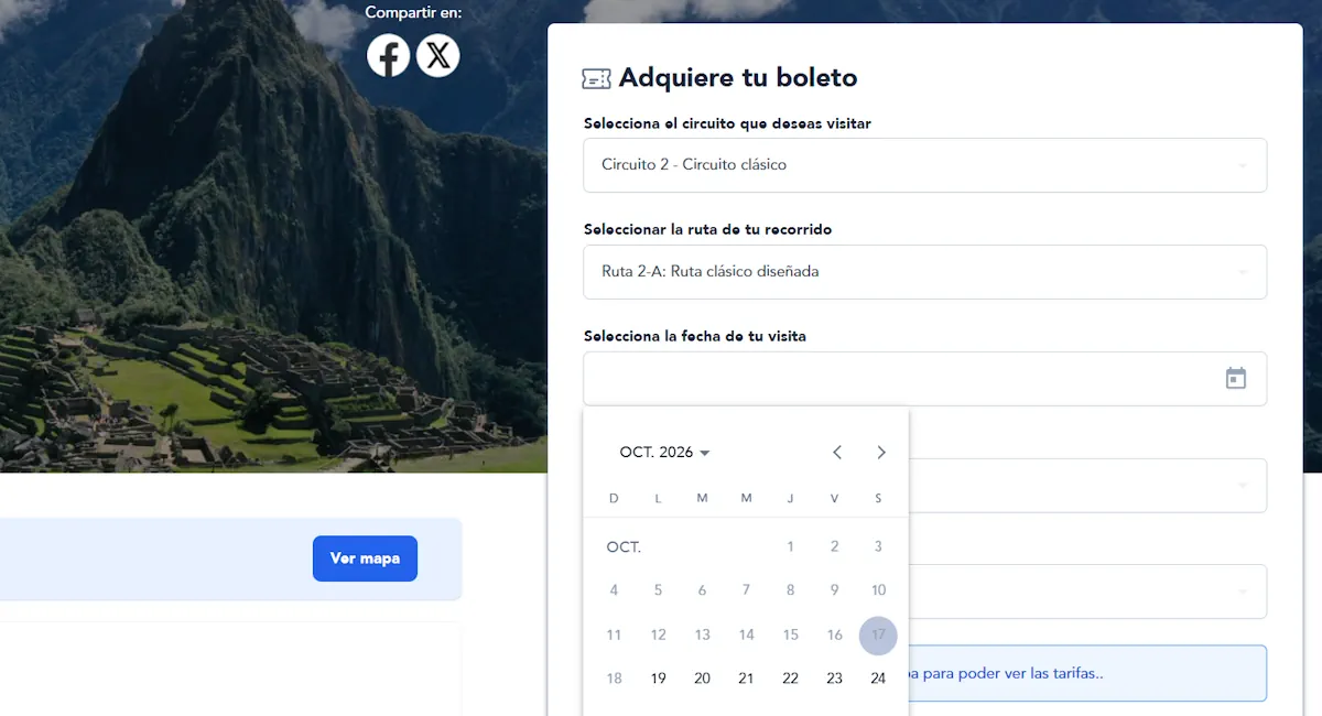 compra entradas machu picchu disponibilidad