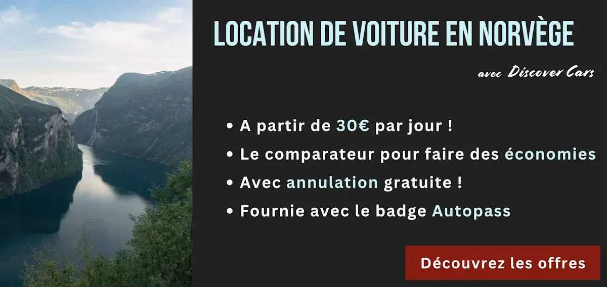 Location voiture pas chère Norvège fjords