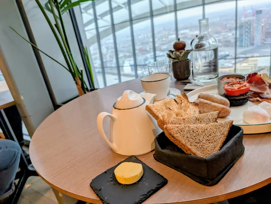 Desayuno en Sky Garden Londres