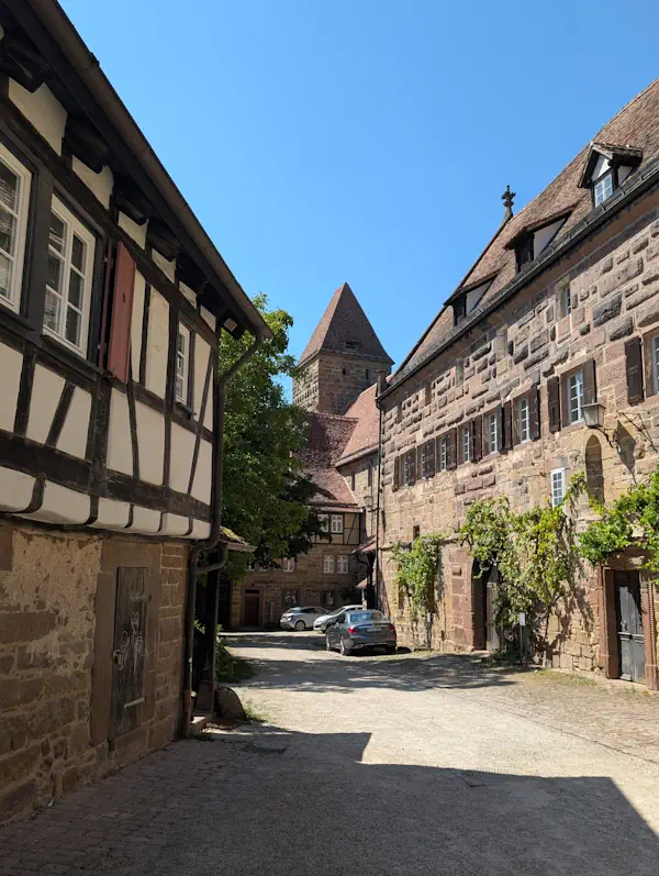 Maisons colombages Abbaye Maulbronn Allemagne Maisons colombages Abbaye Maulbronn Allemagne