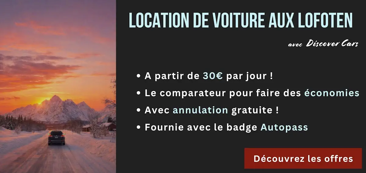 location de voiture pas chère iles lofoten