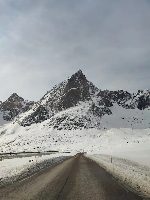 Route Iles Lofoten hiver