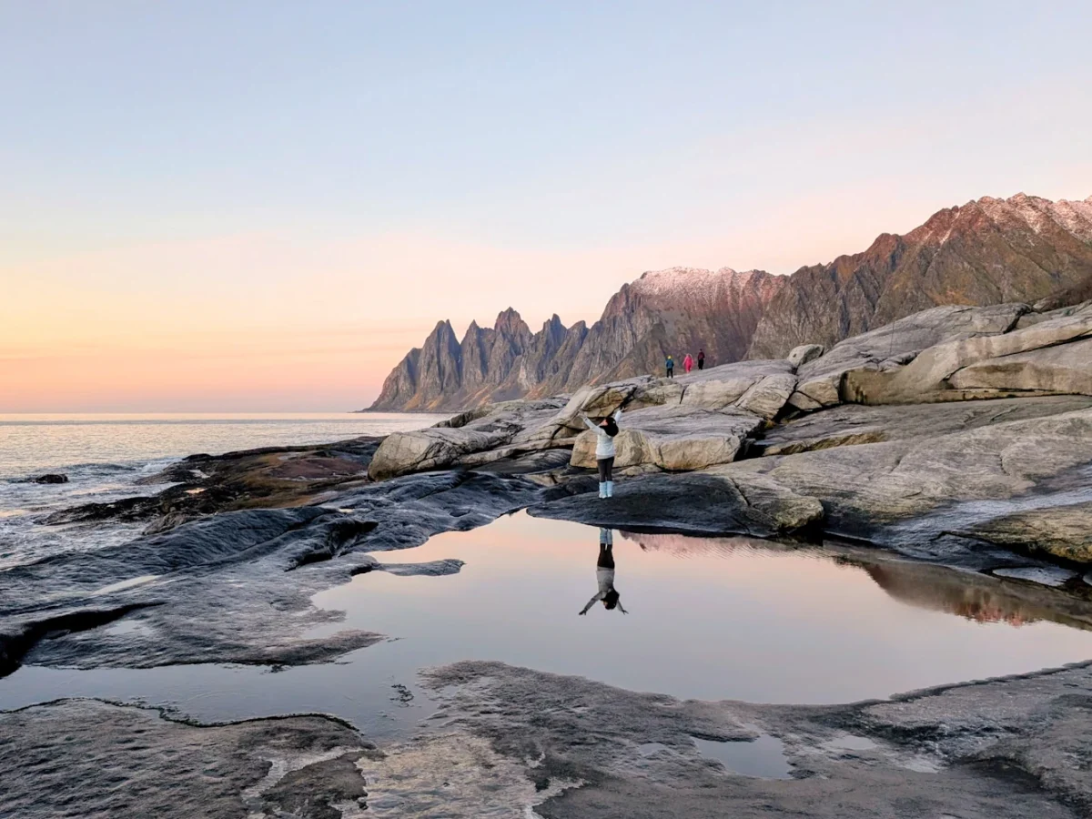 Coucher de soleil visite Senja Tungeneset Coucher de soleil visite Senja Tungeneset