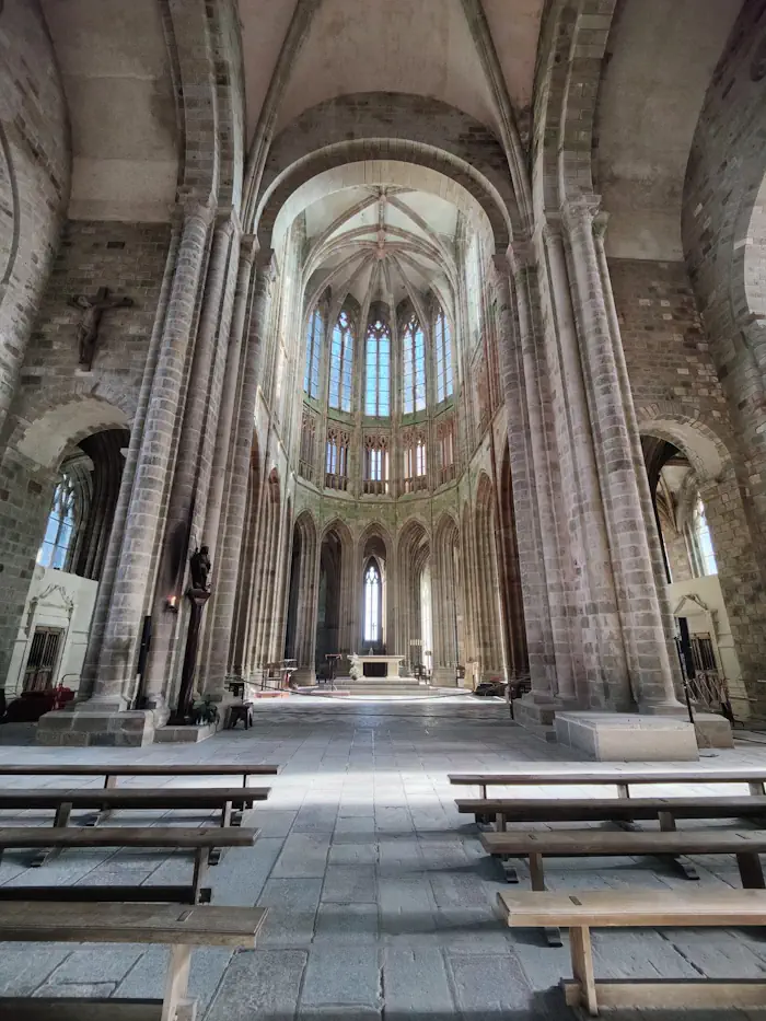 Intérieur Abbaye Mont Saint Michel