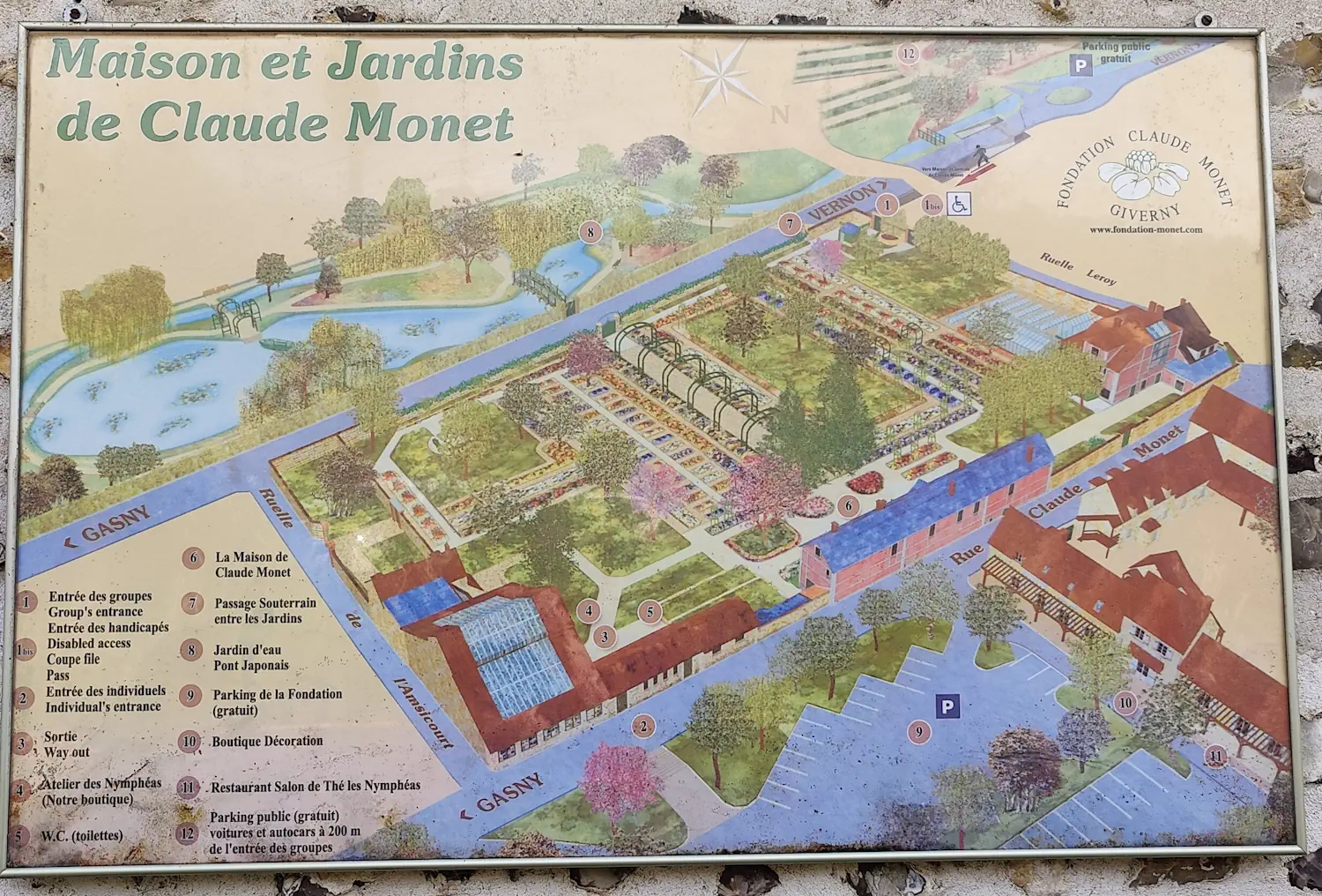map visit giverny