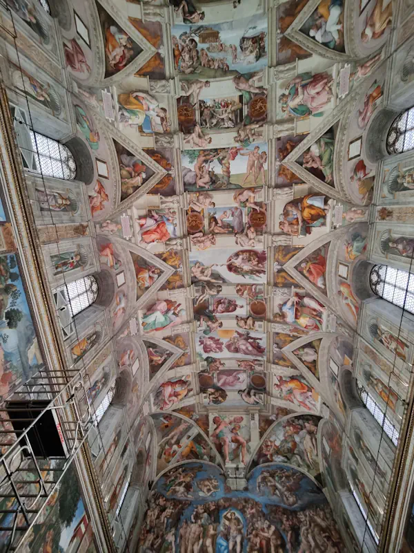 Voir Plafond Chapelle Sixtine Michel Ange Vatican