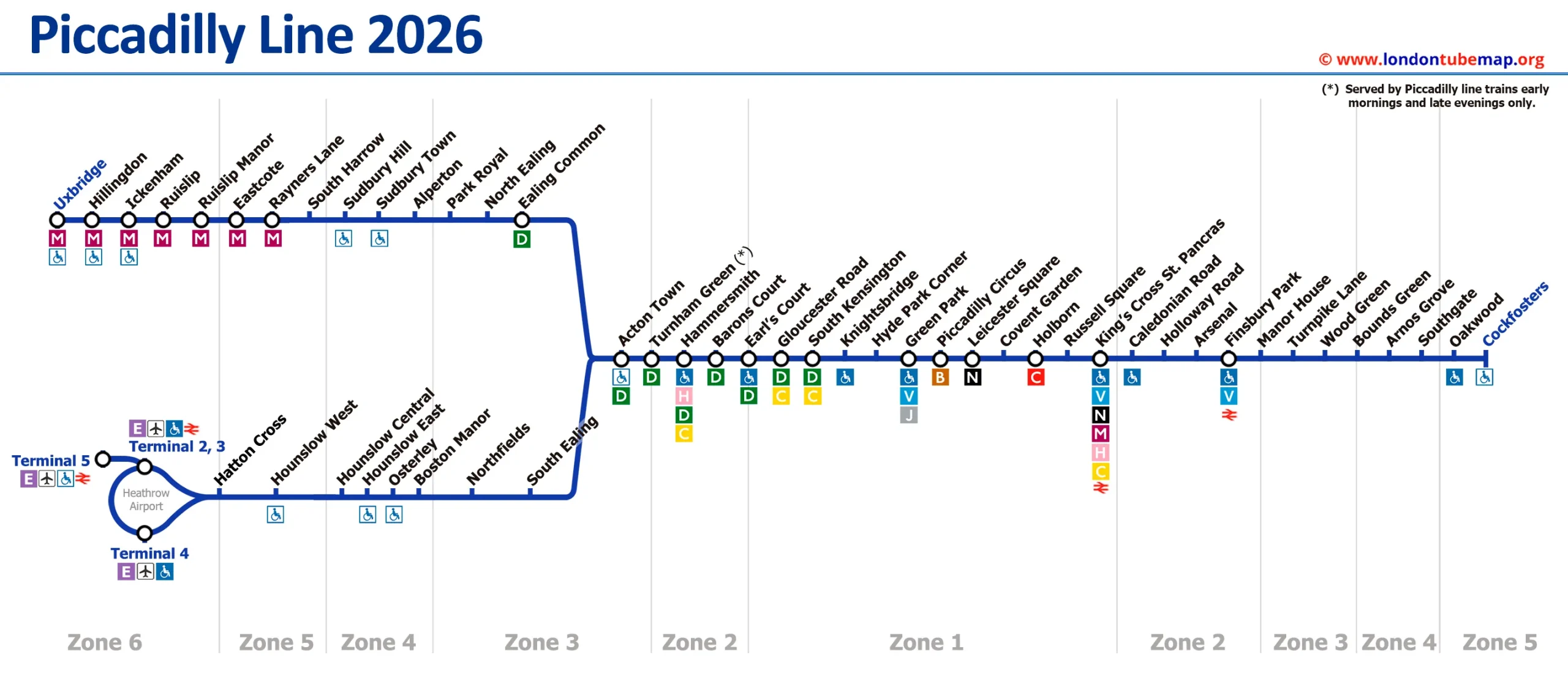 Plan Metro Piccadilly Line Londres Plan Metro Piccadilly Line Londres Heathrow aéroport
