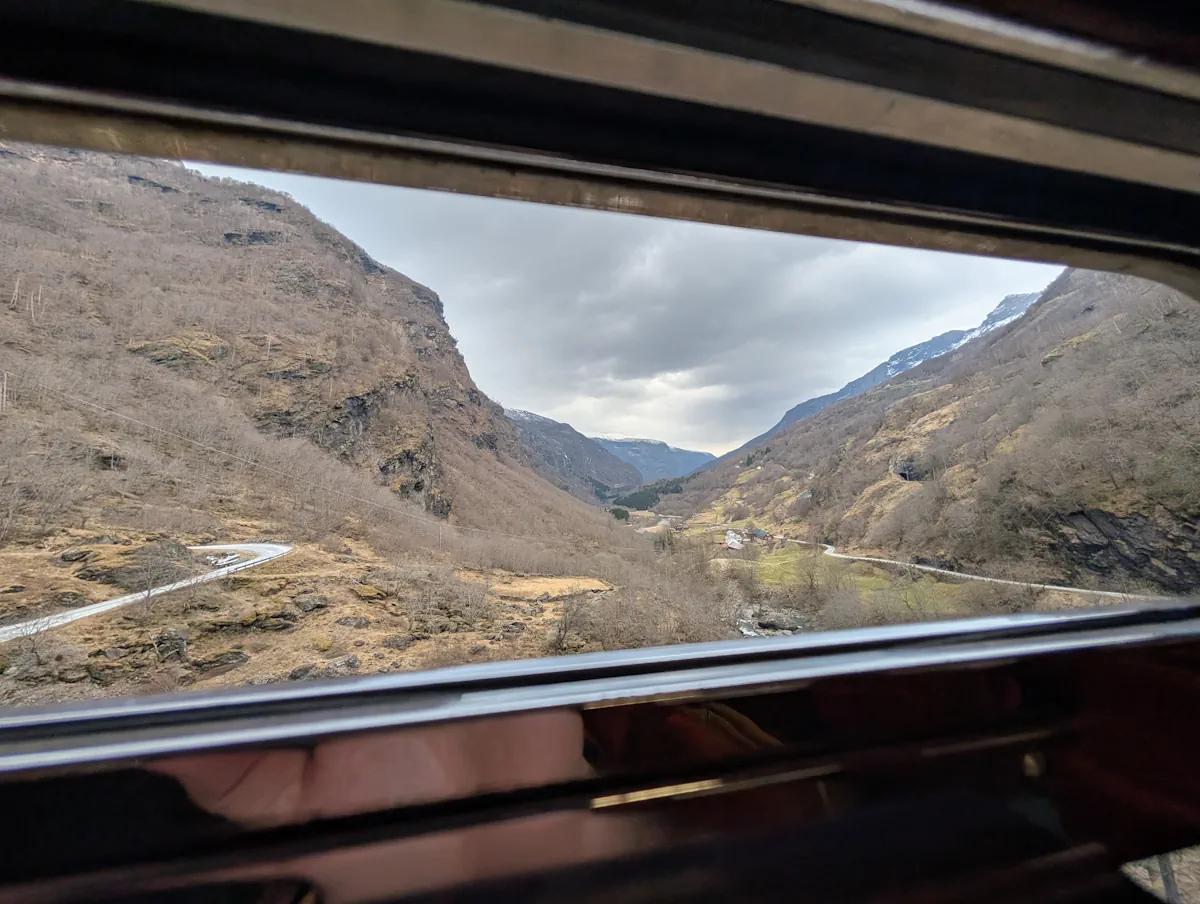 Vue Fenetre Train Flam Myrdal Flamsbana