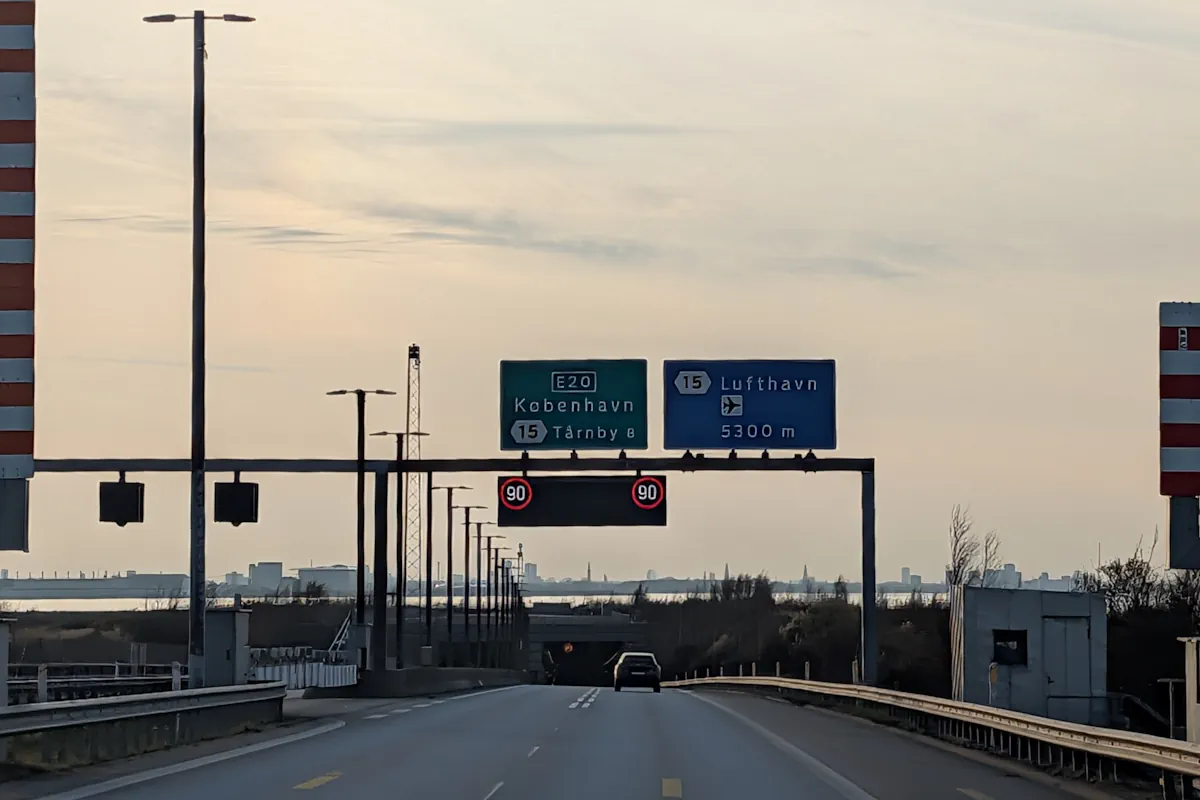 entrada tunel puente oresund suecia dinamarca
