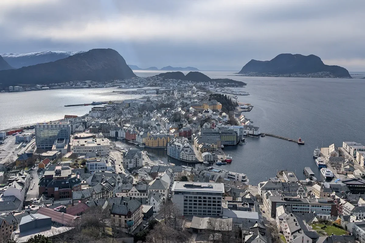 Vue montagne Alesund Vue montagne Alesund