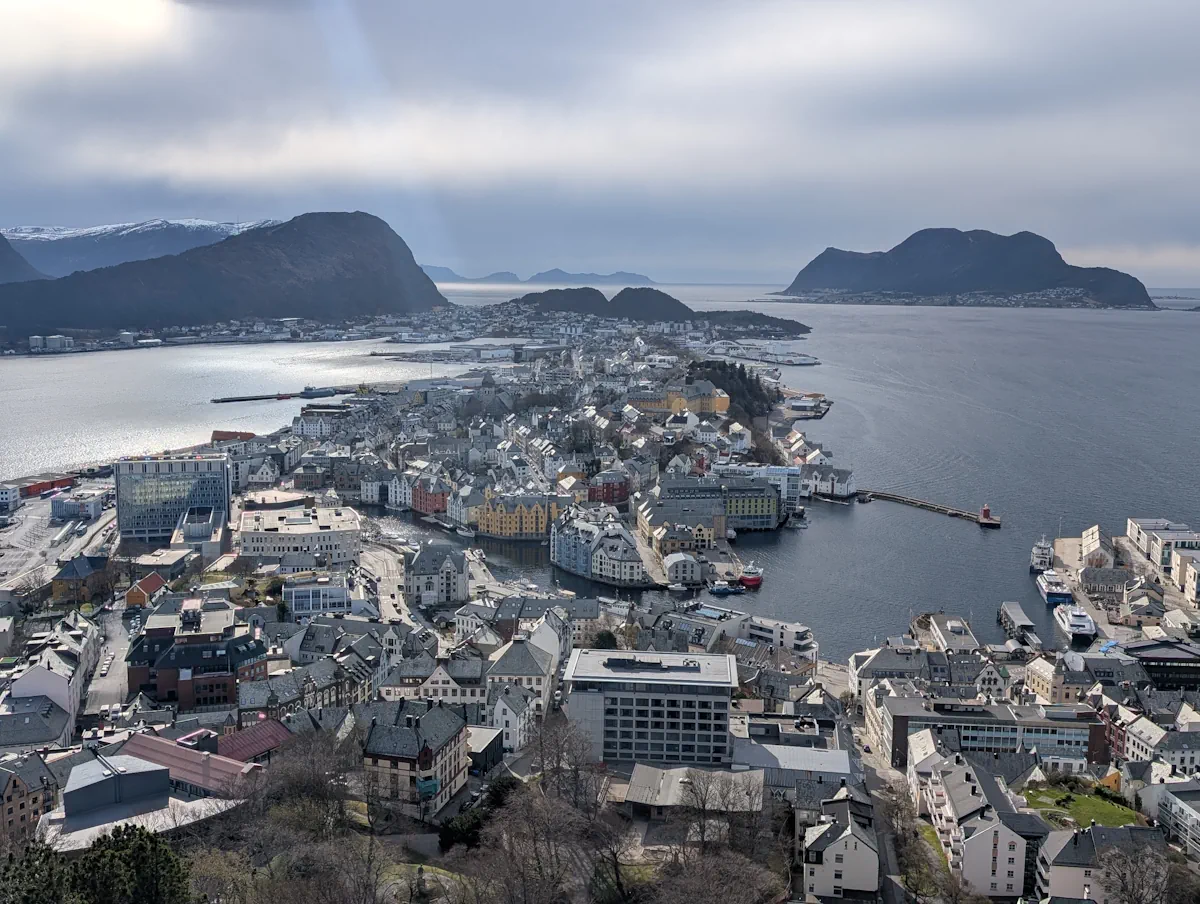 Vue montagne Alesund Vue montagne Alesund