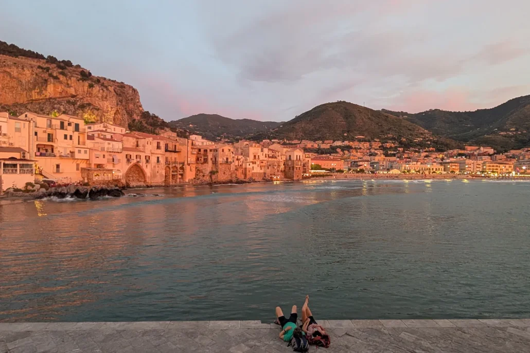 Que faire Cefalu Coucher de soleil Sicile