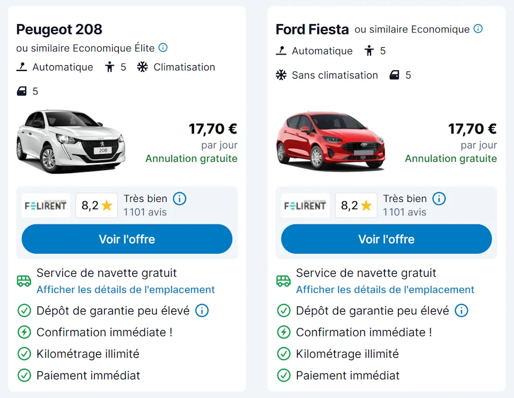 Location voiture Discover Cars pas cher Sicile Palerme