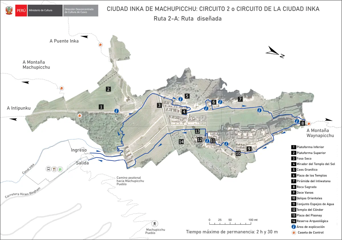 Machu Picchu circuit 2A itinéraire choisir Machu Picchu circuit 2A itinéraire choisir
