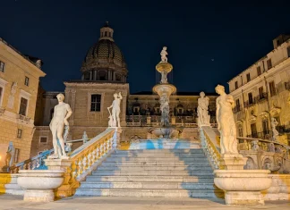 Où dormir à Palerme ? Les meilleurs quartiers et hôtels (2026) Nuit Palerme centre historique dormir fontaine pretoria