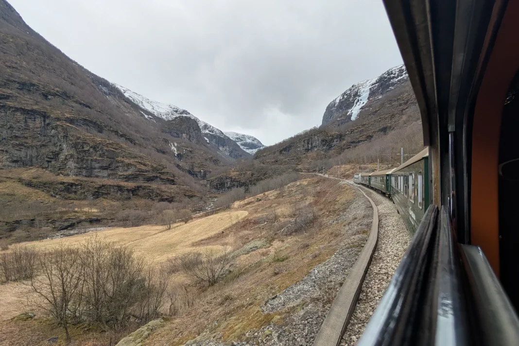 Prendre le train de flam Flamsbana en norvège