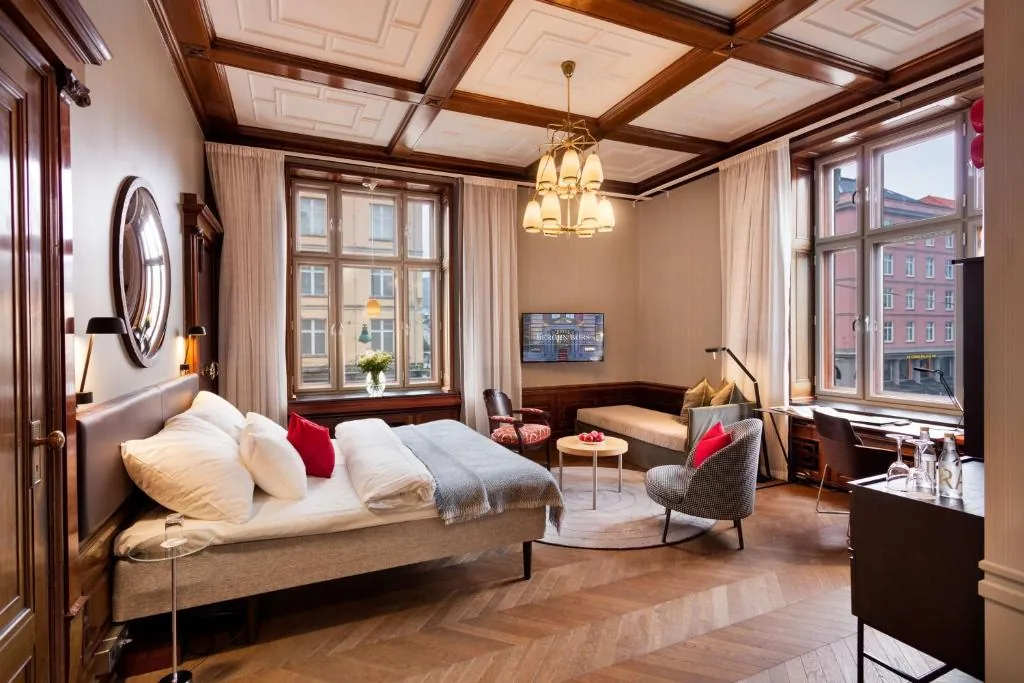 Bergen Børs Hotel, ancienne bourse de 1862 transformée en hôtel boutique