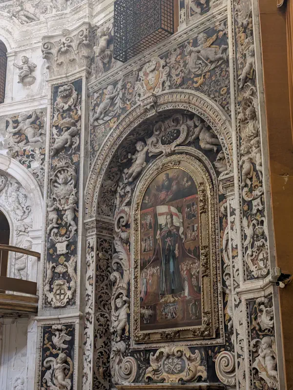 Eglise Saint Sauveur Palerme Sculpture Relief