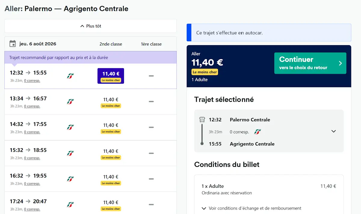 Horaires train palerme agrigente Sicile Horaires train palerme agrigente Sicile