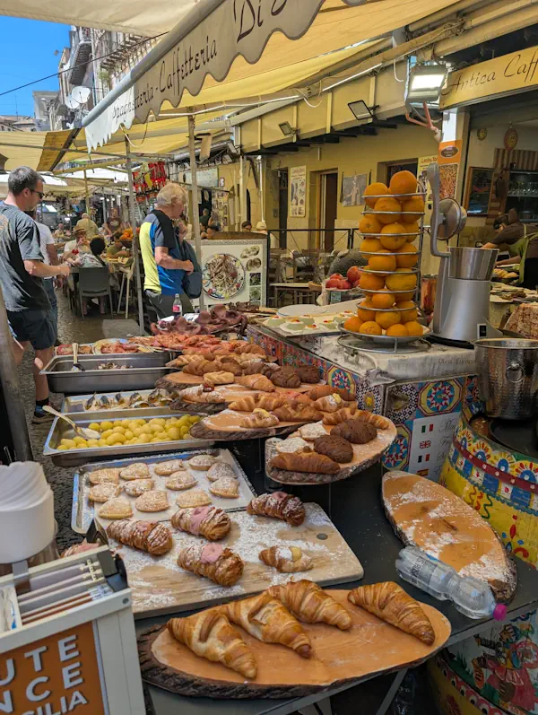 marché de rue nourriture ballaro Palerme
