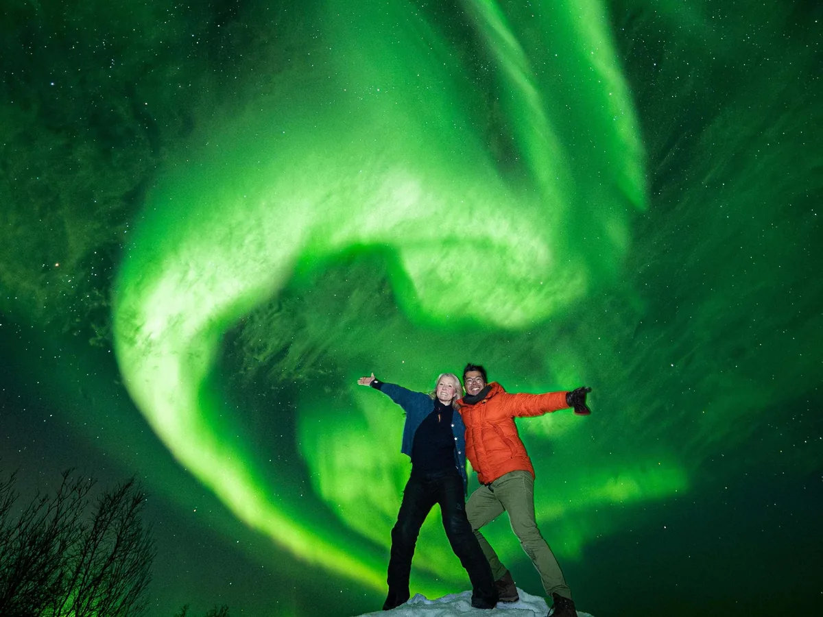 Northern lights in Tromsø with the agency Arctic Glow