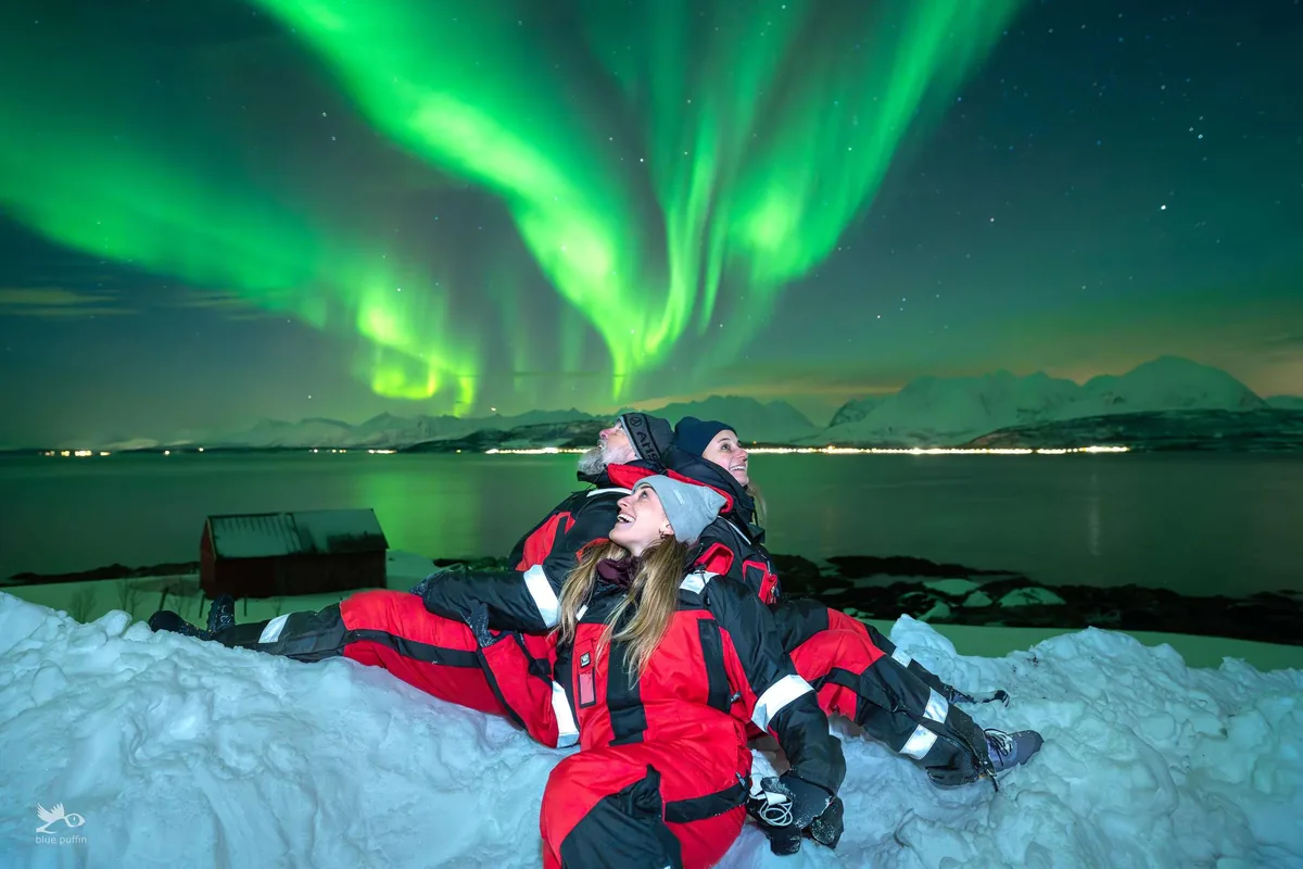Northern lights in Tromsø with the agency Blue Puffin