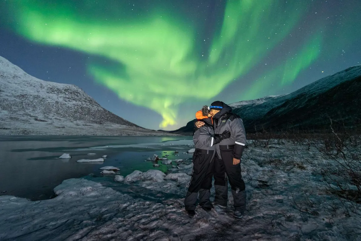 Northern lights in Tromsø with the agency The Green Adventure