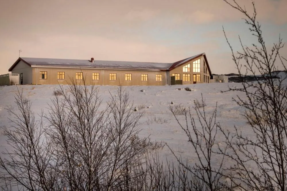 Hotel Gullfoss in Haukadalur, a secluded hotel on the Golden Circle 3.6 km from the waterfall with visible northern lights