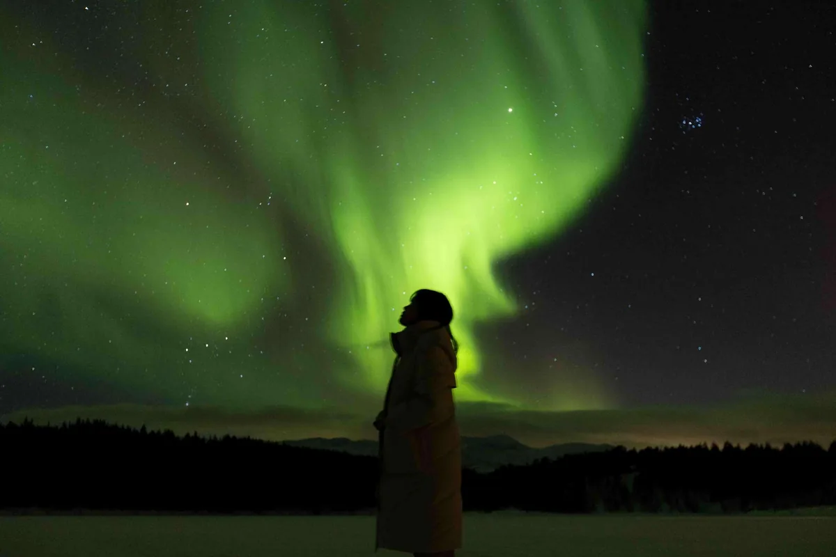 Northern lights in Tromsø with the agency Rise Experience