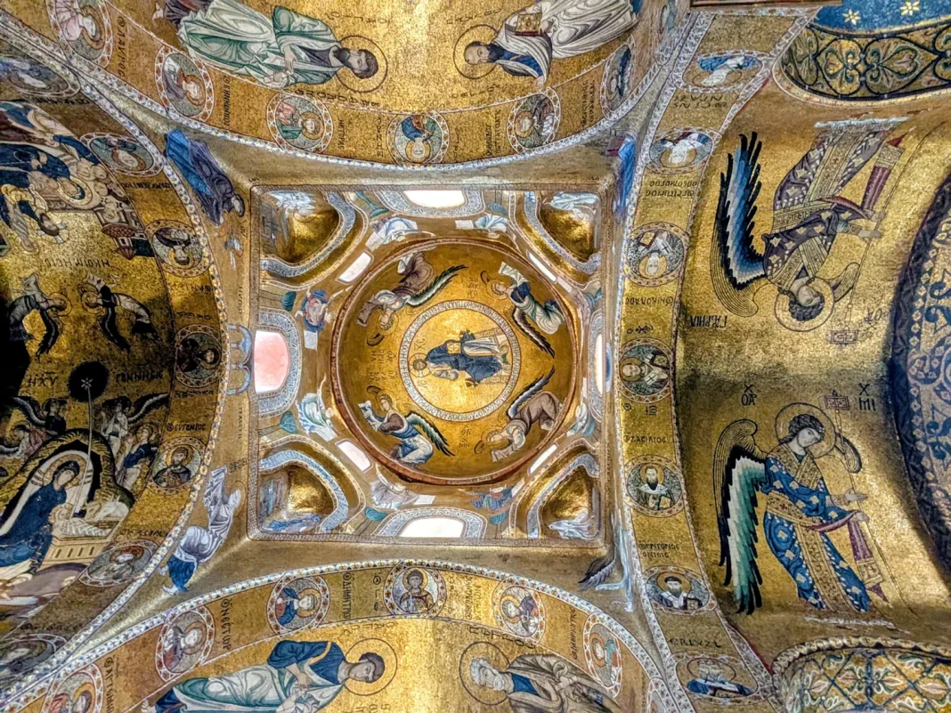 plafond église Santa Maria dell'Ammiraglio palerme