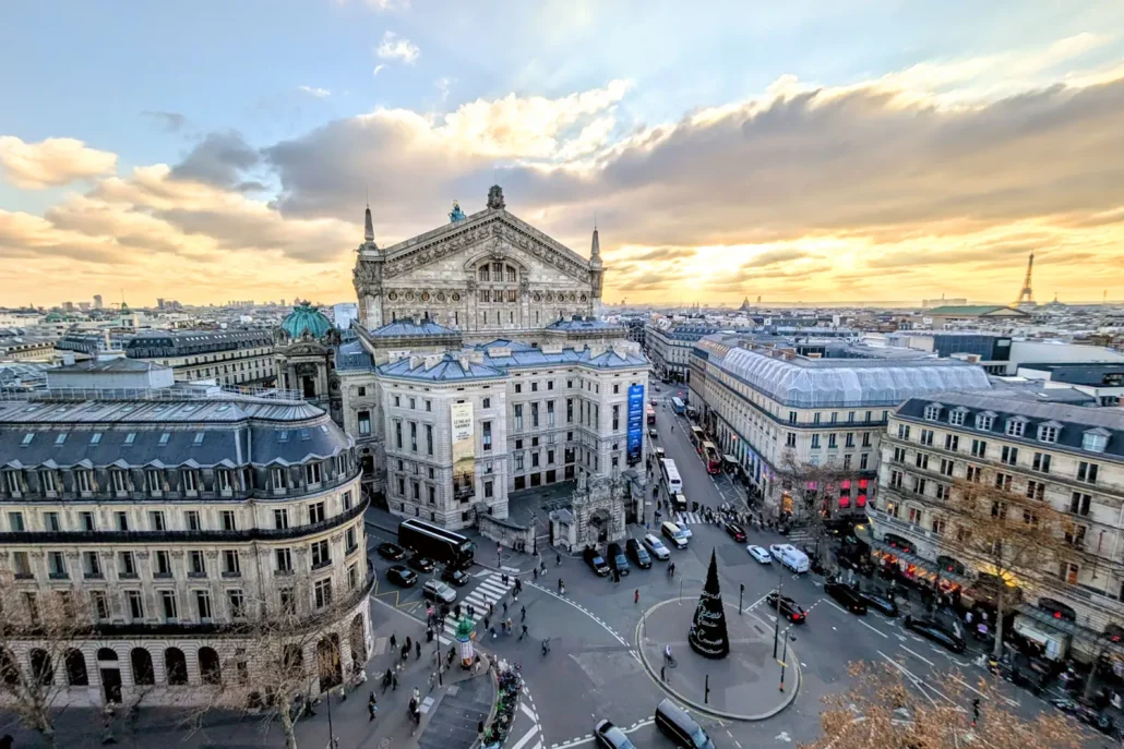 Terrace of the Galeries Lafayette near the Paris Opéra.