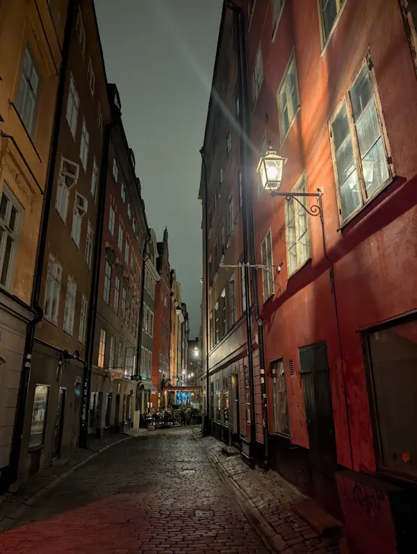 Gamla Stan Stockholm de nuit Suède Gamla Stan Stockholm de nuit Suède
