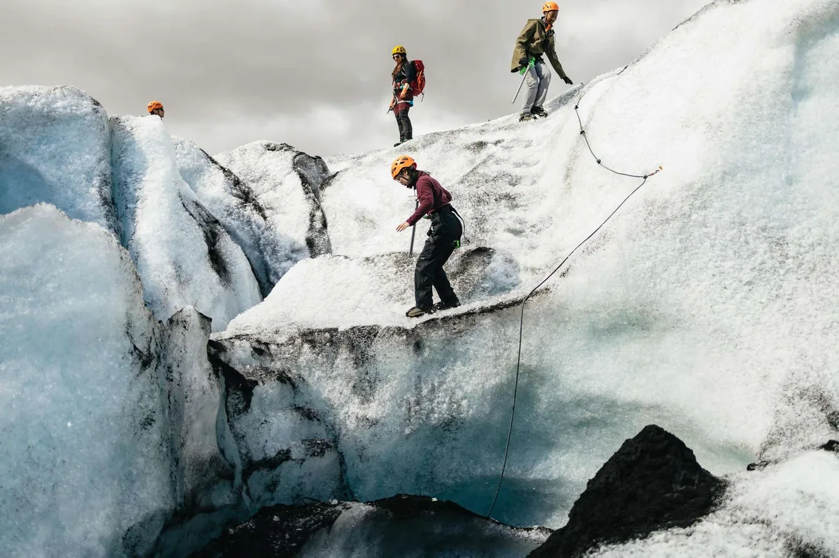Senderismo guiado por el glaciar Solheimajokull con Troll Expeditions desde Vik