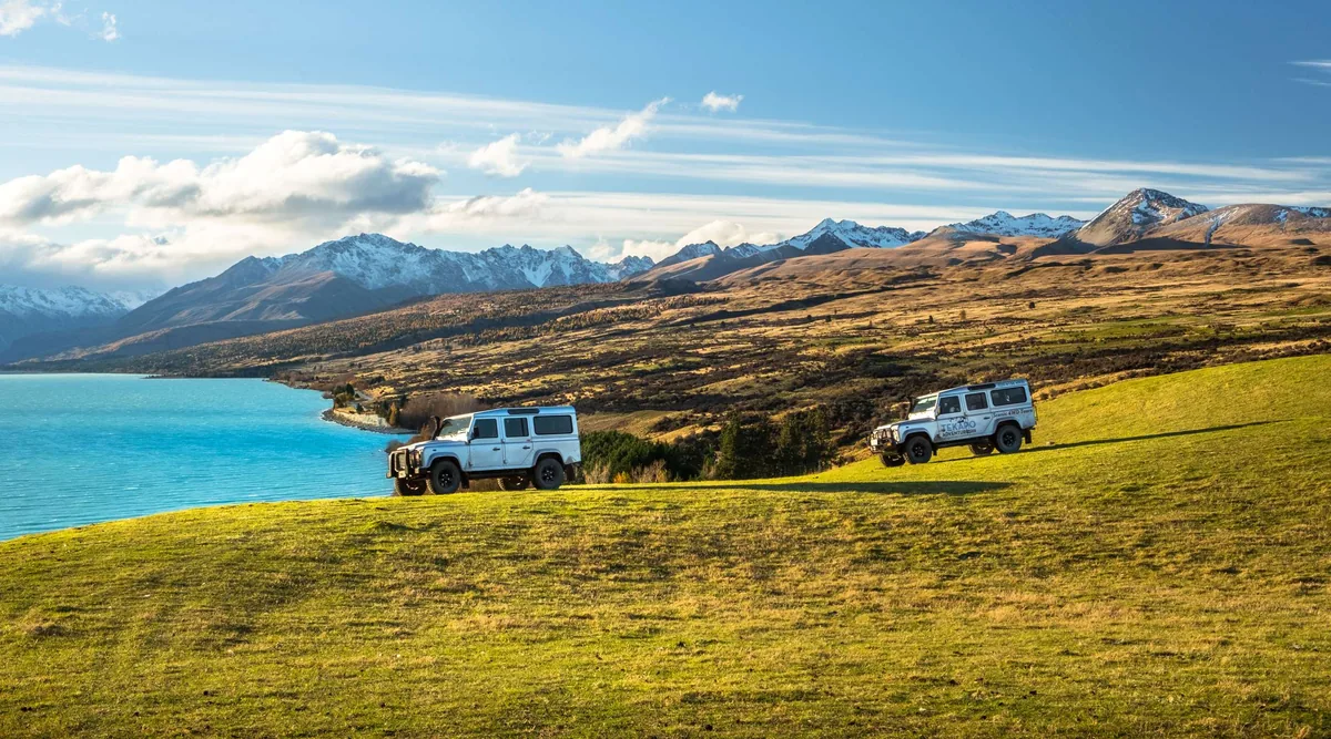 Scenic 4x4 tour of the Mackenzie High Country with Tekapo Adventures at Lake Tekapo