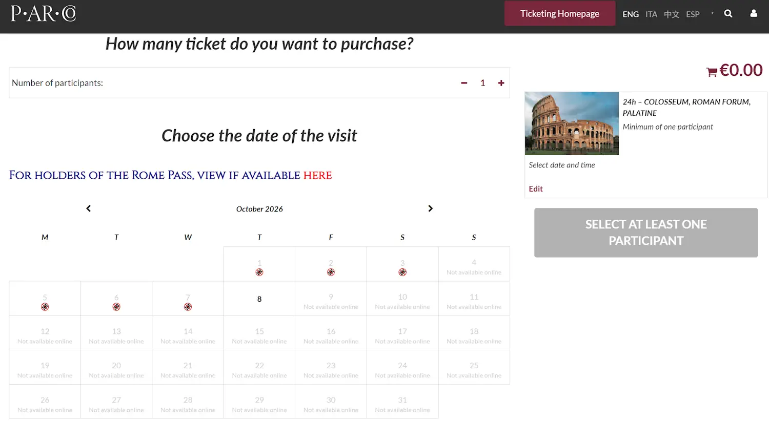 réservation achat billets colisée rome