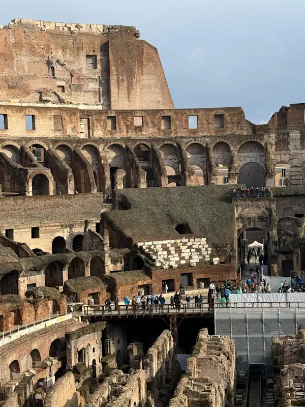 Visite gradins Colisée Rome