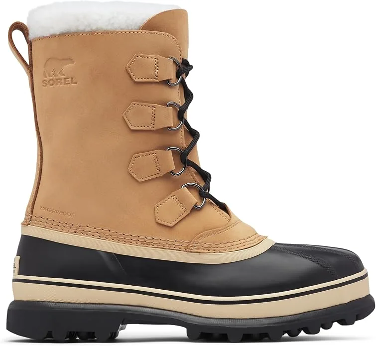 Botas de nieve Sorel Caribou de cuero nobuk con botín de fieltro extraíble para el frío extremo