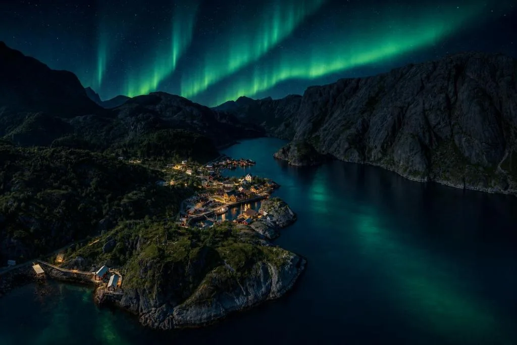 Nusfjord Village and Resort Lofoten Rorbuer historisches Fischerdorf