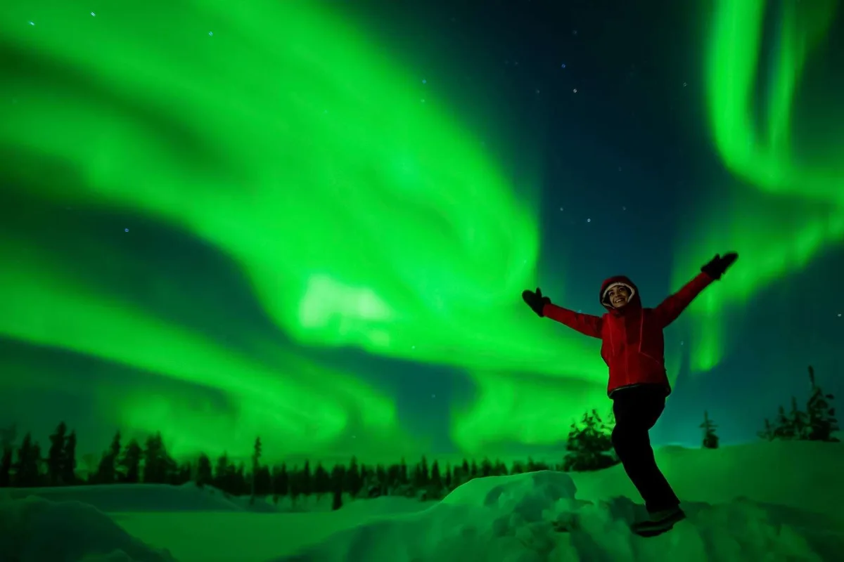 Northern lights tour with guaranteed sighting from Levi in a small-group 4x4 van, Finnish Lapland