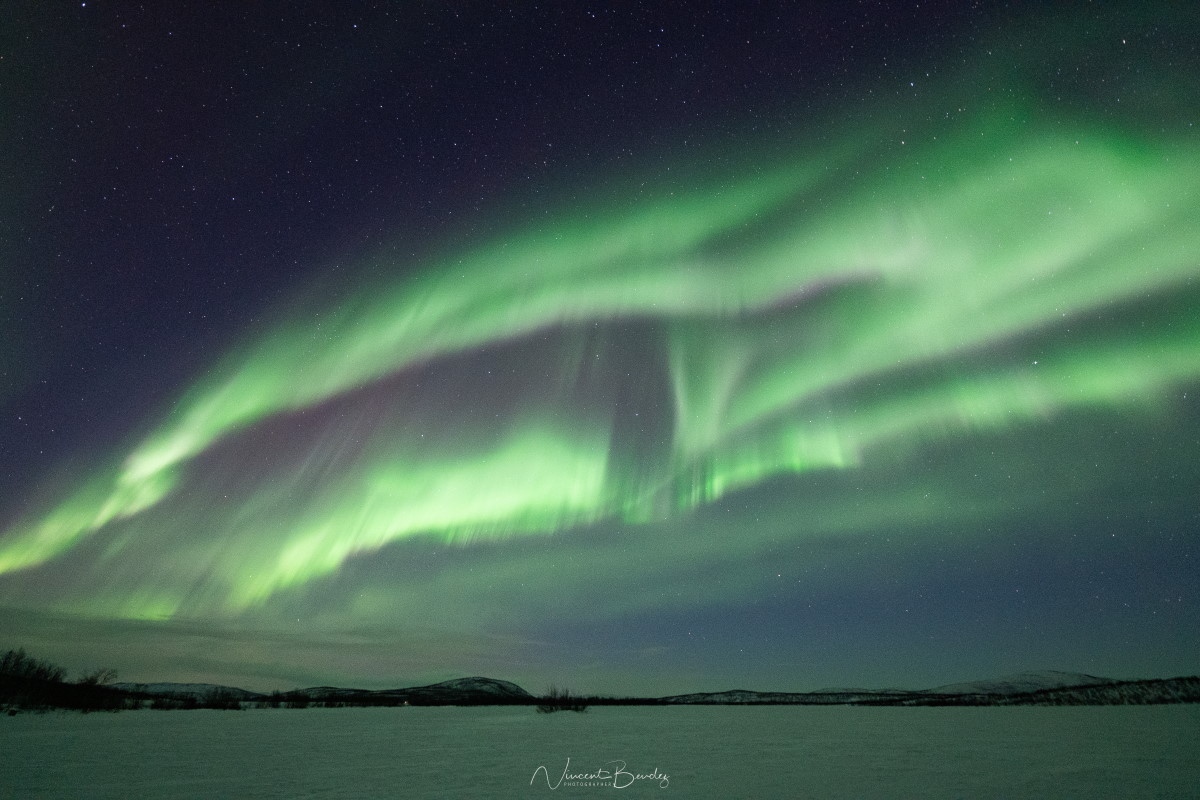 aurores boréales hiver kilpisjärvi laponie finlandaise
