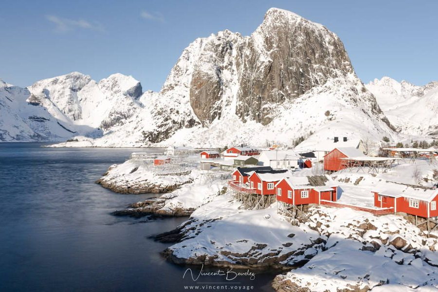Hamnøy in winter, the most beautiful villages of the Lofoten Islands