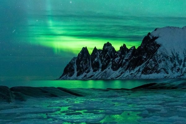 tungeneset aurores boreales fjord Senja Norveve | Blog Vincent Voyage