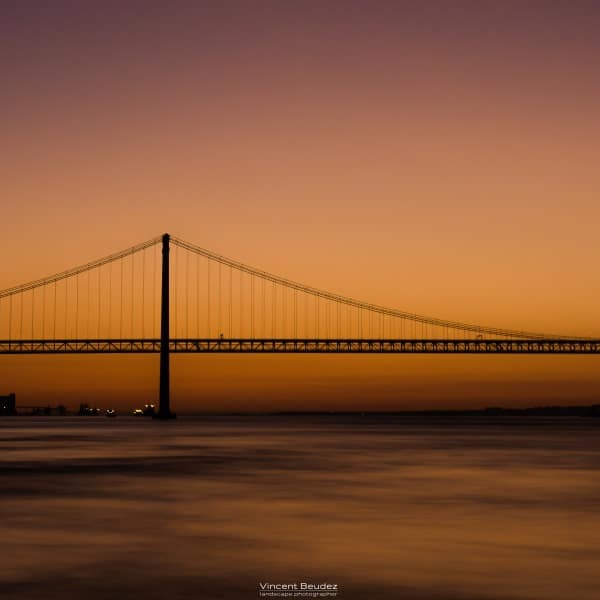 coucher de soleil pont 25 avril portugal | Blog Vincent Voyage